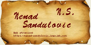 Nenad Sandulović vizit kartica